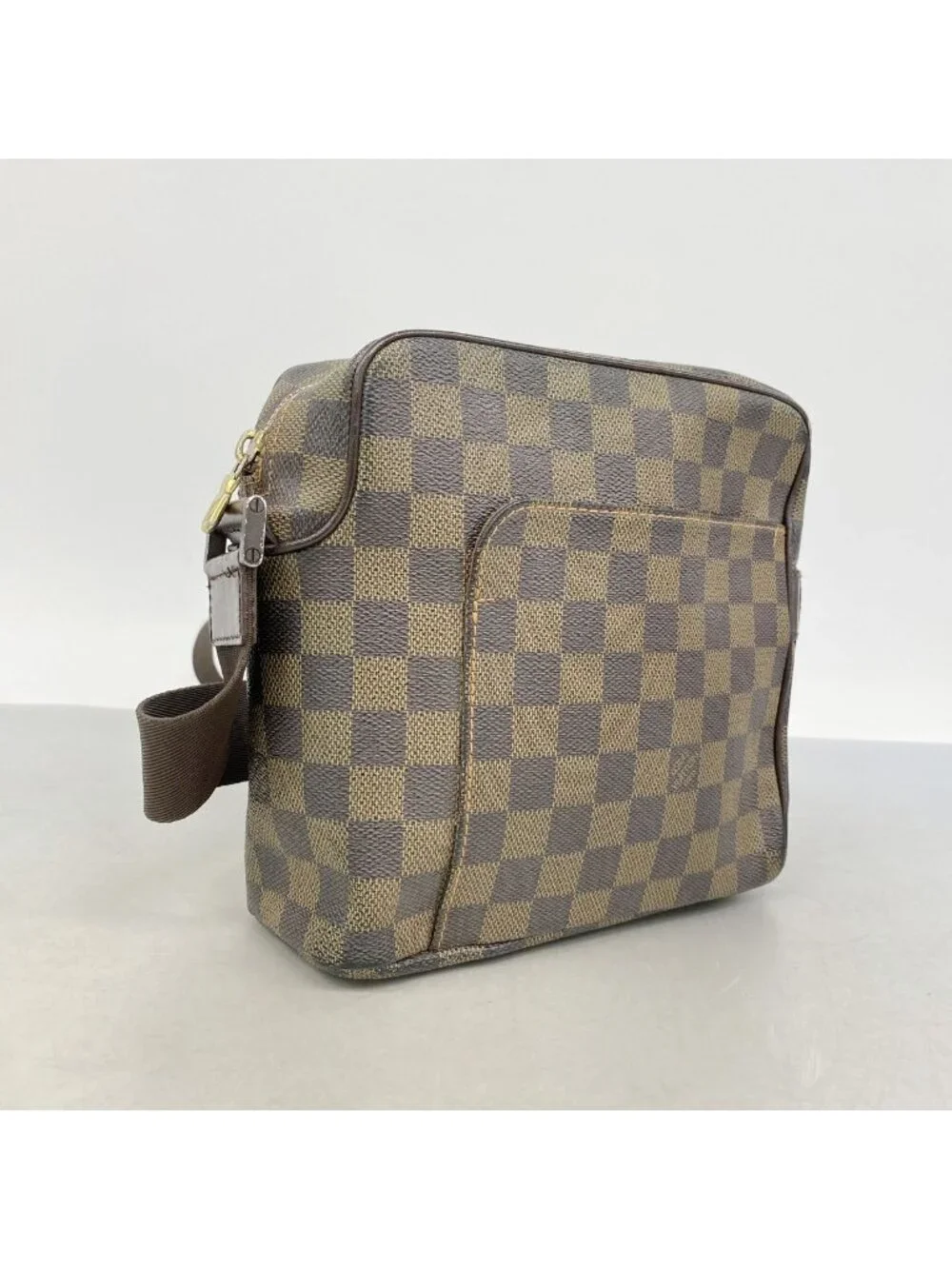 Louis Vuitton Shoulder Bag Damier Olaf PM Ebene